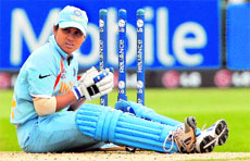 Indias Amita Sharma after the teams defeat to New Zealand at Trent Bridge on Thursday.