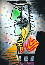 Homme A LEpee by Pablo Picasso is seen at Christies auctioneers in London on Thursday. The work, which carries an estimate of between 5-7 million is part of an Impressionist and Modern Art Sale that will take place at Christies later this month.