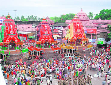 The chariots of Puri rath yatra are like mobile temples. They are the vehicles on which the gods can go on a walkabout so that they can be seen by common people 