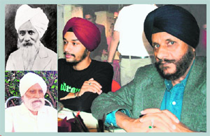 Sunder Singh, Charandeep Singh , D.S. Kapoor and Sujan Singh (clockwise).