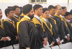 FUTURE MANAGERS: Students during the the first convocation of IIM Lucknows Noida campus