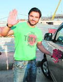 Bollywood actor Sohail Khan at the Chandigarh airport on Monday.