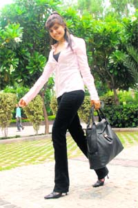 Isha Kakaria believes in the power of formal dressing.