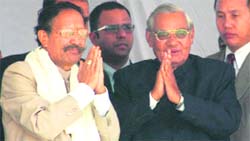 BC Khanduri with Atal Bihari Vajpayee