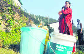Shimla is facing water shortage these days