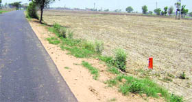 The land beyond the PWD stone that has been encroached by farmers
