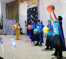 Children perform during a workshop held at Army cantonment in Amritsar.