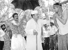 A play of Munshi Prem Chand being staged at Plaza in Sector 17, Chandigah, on Saturday.