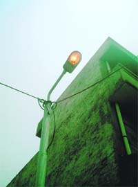 Streetlights kept on during the daytime in ward No 11 of Sahnewal
