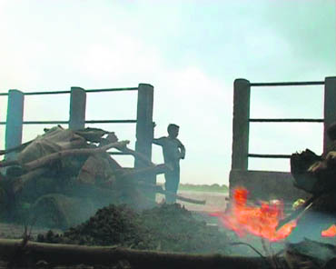 The seven boys, who feature in Children of the Pyre, often sleep amid burning pyres, smoke grass in order to ward off nightmares, and dream of escaping from this living hell one day