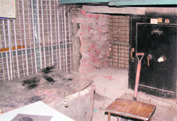 The locker of the strong room of General Post Office in Dehradun on Monday. 