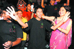 Special children dance during a national coaching camp in Amritsar. 