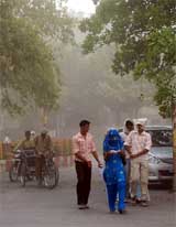 People were caught unawares as thunderstorm and rain lashed Bathinda on Tuesday afternoon.