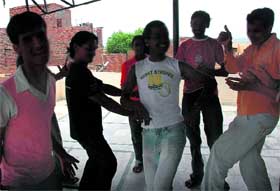 Homosexuals rejoice at Sector 4, Panchkula, on Thursday.