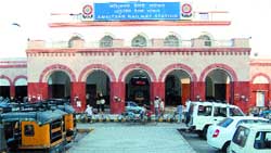 A view of the Amritsar Railway Station.