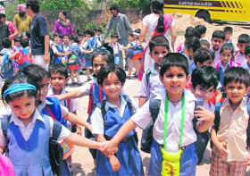 The extended summer holidays finally came to an end with some schools, including Kendriya Vidyalyas, Shivalik Public School, Vivek High School and St Stephen’s School reopening on Monday while the other schools will reopen on July 7 and 8 in Chandigarh.