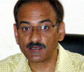 Municipal commissioner R.K. Khullar addresses the press in Gurgaon on Friday.
