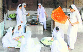 When you visit Baba Aya Singh Rearki College at Tugalwala, you can spot hundreds of young women dressed in their white uniforms, finding no task too hard to handle