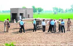 The IAF craft that crashlanded at Doda village in Muktsar district