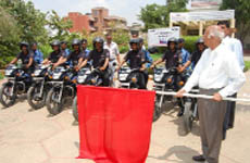 DLF launches QRT security services for the DLF residential area in Gurgaon on Tuesday.