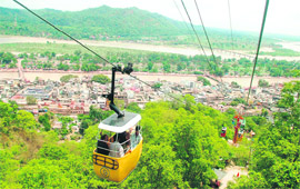 The lease of the ropeway that carries pilgrims to the temple of Mansa Devi in Haridwar expires in 2011 and the contract has not been further extended. 