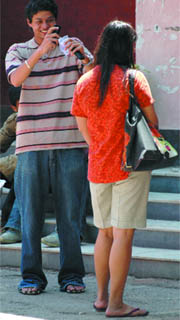 Freshers at Kirori Mal College.