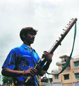 Inspiring music: Pleasant weather inspires this musician to create tunes in Karnal