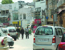 A view of Hauz Khas Village.