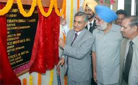 Chief Justice of the Punjab and Haryana High Court, Justice Tirath Singh Thakur, inaugurating a court complex at Budhlada in Mansa district on Saturday.