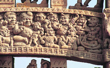 When Buddha achieved Enlightenment, the armies of Mara are frustrated beyond measure