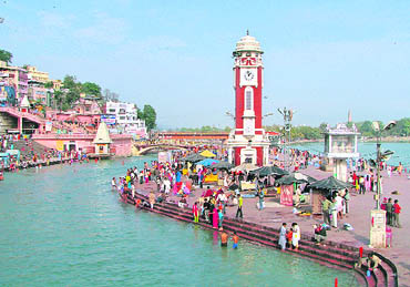 A dip in the Ganga at Hardwar is considered to be sacred