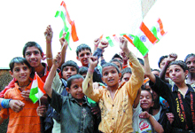 Children of Jammu and Kashmir in Amritsar.