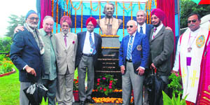 Old students of Bishop Cotton School during the 150th celebrations of the school at Shimla on Tuesday.