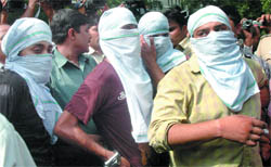 The four men arrested in connection with the kidnapping and murder of Ribhu Chawla in New Delhi on Thursday. 