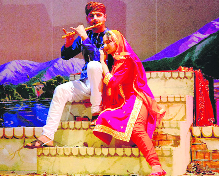 A scene from Dogri play Alhar Goli, Vir Sipahi. Dogri theatre has started giving actors to the film and TV industry