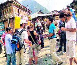 Foreigners gather at Malana, still popular among them. Residents, however, look at them as normal guests.