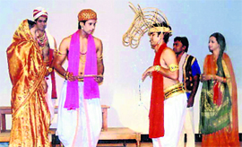 A scene from a play at Rang Mahotsav.