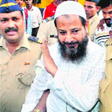 Mohammed Sayed, who was found guilty for carrying out twin bomb blasts at the Gateway of India and Zaveri Bazaar in 2003, in Mumbai on Tuesday.