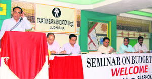 A seminar by the Taxation Bar Association in progress in Ludhiana on Wednesday.