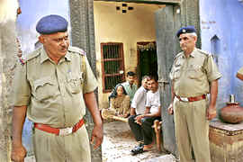Members of Gehlout family in their house at Dharana village in Jhajjar on Wednesday. 