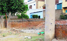 Encroachments by commission agents in the Samalkha grain market. 