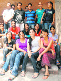 Himachali students group at Panjab University.