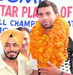 Gurinder Singh, Indias star performer at the U 21 volleyball World Championship