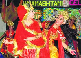 Students of St Josephs Senior School-44 perform during a function in Chandigarh