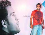 Indian cricket team captain Mahendra Singh Dhoni poses during a news conference to announce the Kolkata Fashion Week, in Kolkata