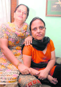 Manorama Sood (L) and Shruti Sood, homemakers from Sector 28, celebrate the Lord's birth with an elborate menu.
