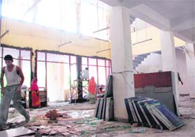 Incomplete building of IIT transit campus at Ropar