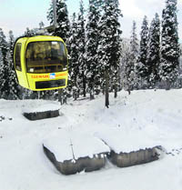 Ropeway takes the skiers only up to 13,000 ft. whereas choppers can take them to a height of 17,000 ft