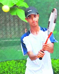 A player in action during a match in Chandigarh