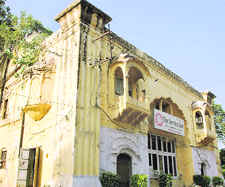 A view of a building, which is in possession of a club, in Ram Bagh Gardens, Amritsar.